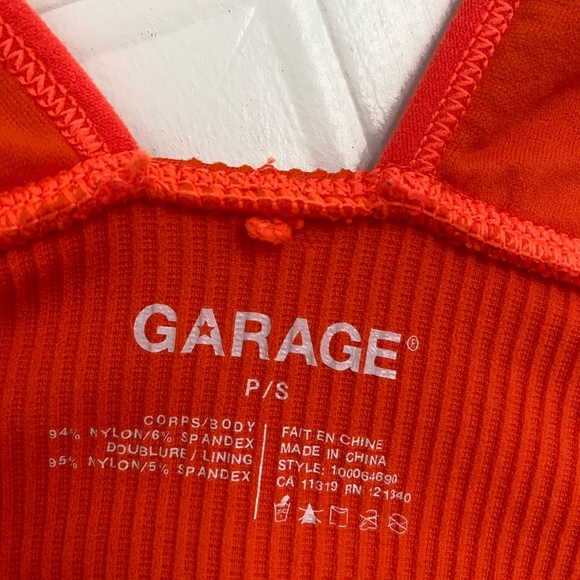 Garage Orange Crop Top - Picture 2 of 2